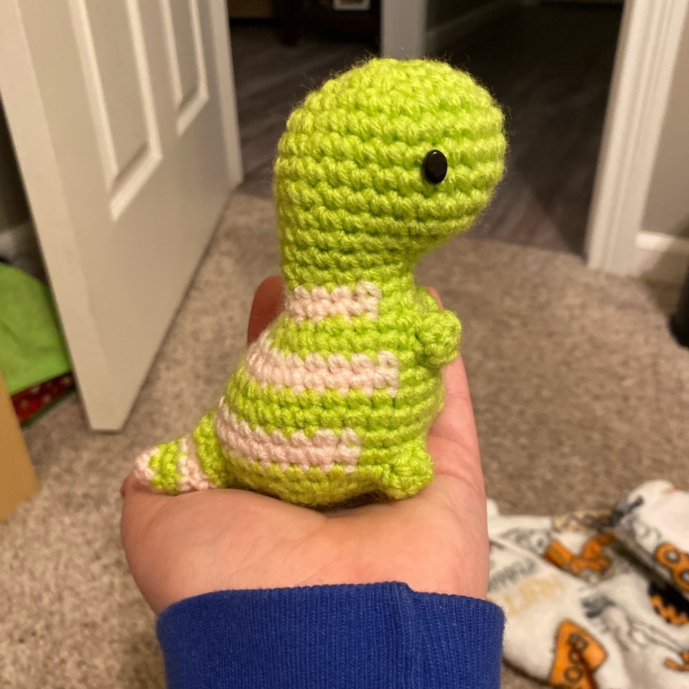 crochet dinosaur